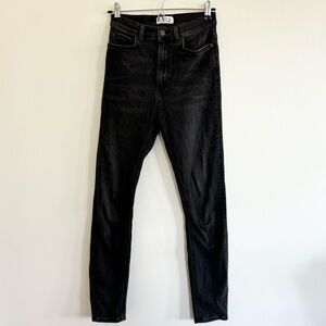 & Other Stories Washed Black High Rise Skinny Jeans Size 27